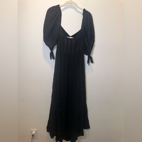 Free People Black Midi Dress - Picture 5 of 11